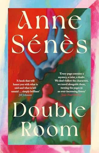 Book cover with abstract red and green background featuring blue and pink human silhouettes.