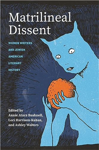 Book cover: “Matrilineal Dissent” with blue and orange abstract illustration.