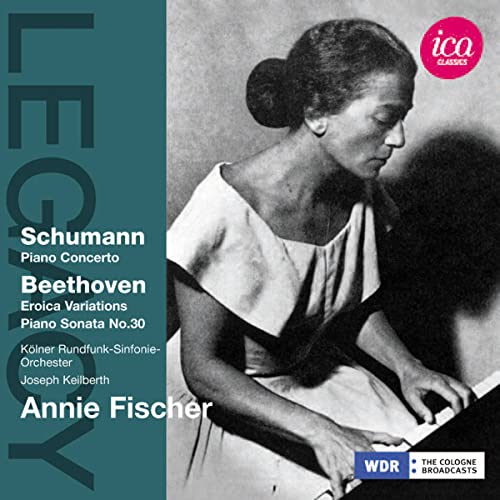 CD cover featuring pianist Annie Fischer in black and white.