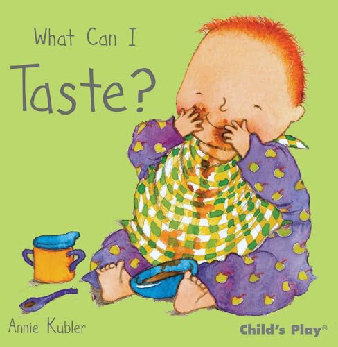 Book cover: baby eating, with food mess, and pot with spoon.