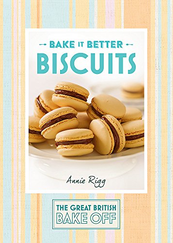 Book cover featuring stacked French macarons and “Biscuits” title.