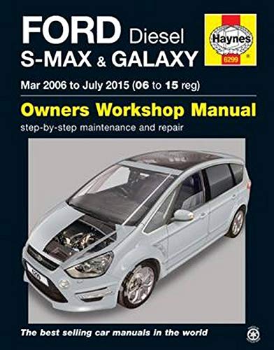 Front cover of a Haynes Ford S-Max and Galaxy diesel owners workshop manual.