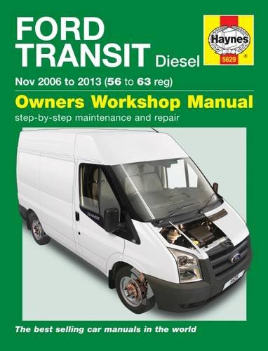Haynes repair manual cover for a white Ford Transit van from 2006 to 2013.