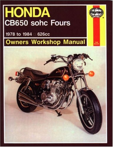Cover of a Honda CB650 motorcycle repair manual, 1978-1984.