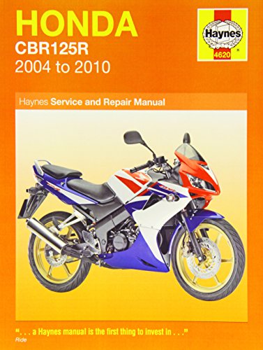 Haynes service and repair manual cover for a Honda CBR125R motorcycle.