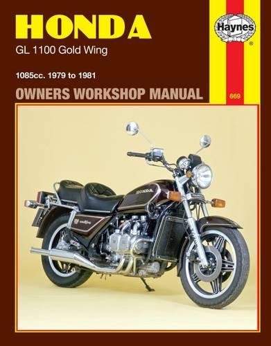 Haynes workshop manual cover for a 1979-1981 Honda GL1100 Gold Wing motorcycle.