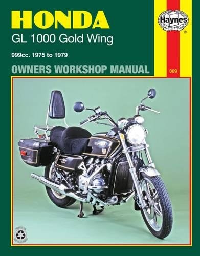 Honda GL1000 Gold Wing motorcycle repair manual cover, 1975-1979.