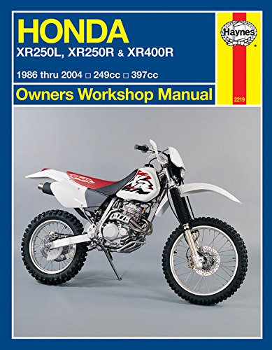 Honda XR motorcycle owners’ workshop manual cover, 1986-2004 models shown.