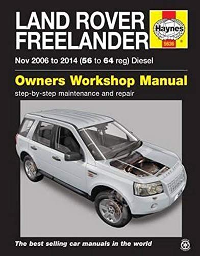 Haynes repair manual cover for Land Rover Freelander 2006 to 2014 with car image.