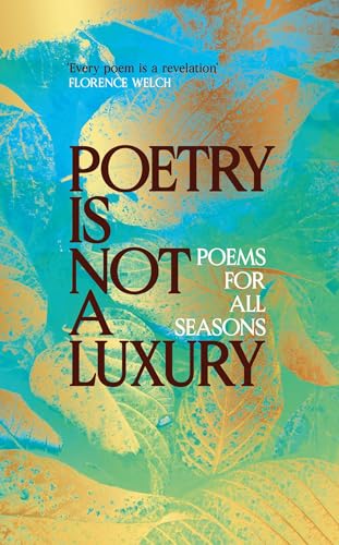 Book cover with bold text: "Poetry Is Not A Luxury," abstract art background.