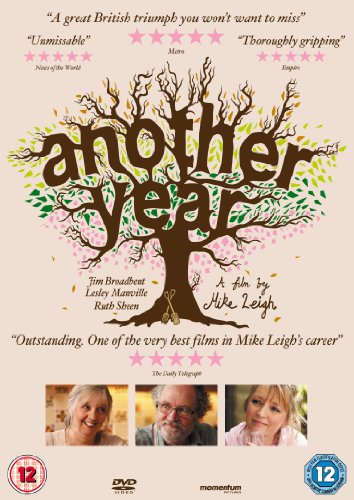 DVD cover for "Another Year" featuring a tree and three portraits.