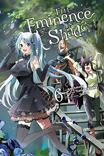 Manga volume 6 cover featuring three anime-style characters and floral elements.