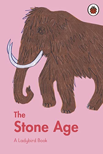 A Ladybird book cover featuring a brown woolly mammoth on a pink background.