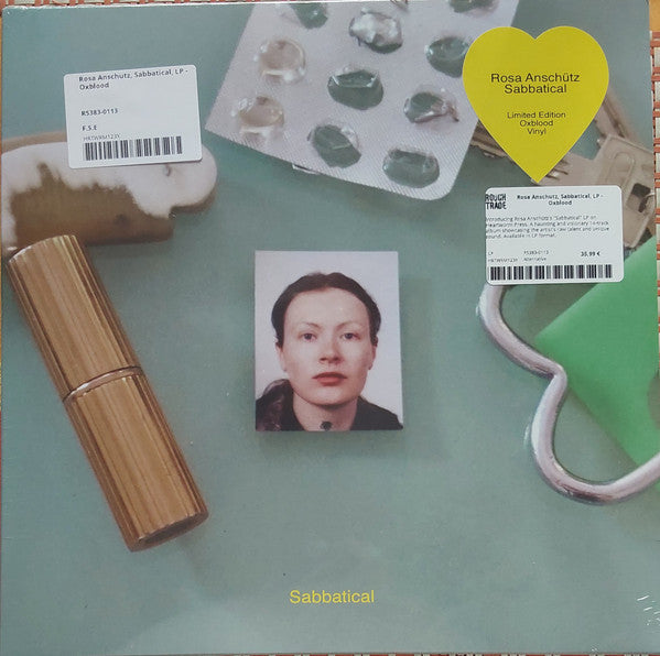 VinylBSabbatical vinyl album cover featuring a woman's portrait and various medical-themed objects.