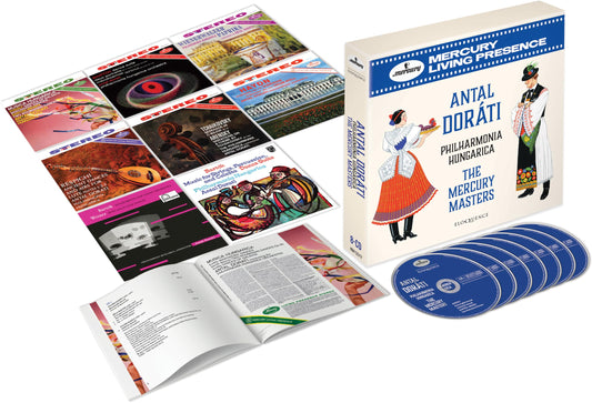 CD box set featuring Antal Dorati and the Philharmonia Hungarica, with album art.
