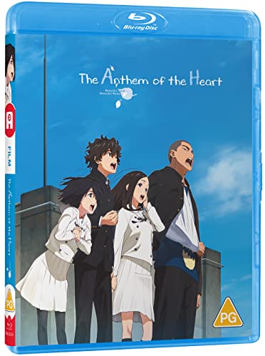 Blu-ray case for "Anthem Of The Heart" featuring anime characters.