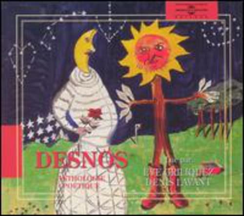 CD cover with illustrated sun, moon figures, and red text “DESNOS”.