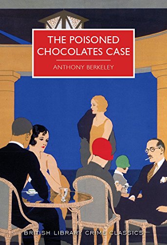 Book cover: "The Poisoned Chocolates Case" with Art Deco style illustration.
