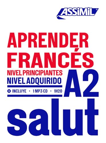 French language learning book cover with "Aprender Francés" title and A2 level.