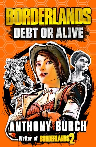 Book cover featuring three stylized characters against an orange hexagonal background.