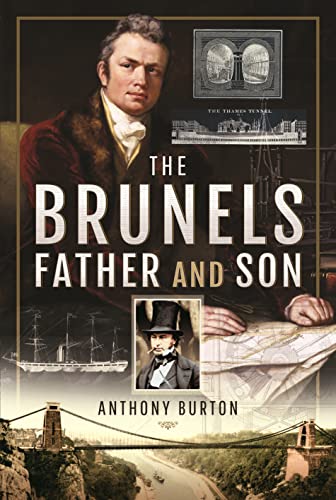 Book cover featuring portraits of Isambard Kingdom Brunel and his father, Marc.