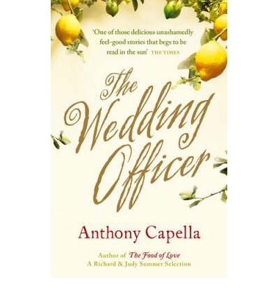Book cover: “The Wedding Officer” by Anthony Capella, with lemons.
