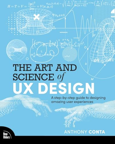 Book cover: "The Art and Science of UX Design" with technical diagrams.