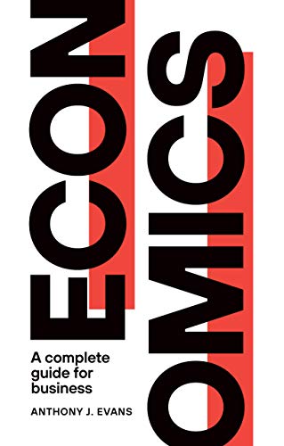 Book cover with bold red and white text reading "ECONOMICS" and author name.