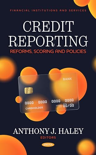 Book cover for "Credit Reporting" with a credit card image.