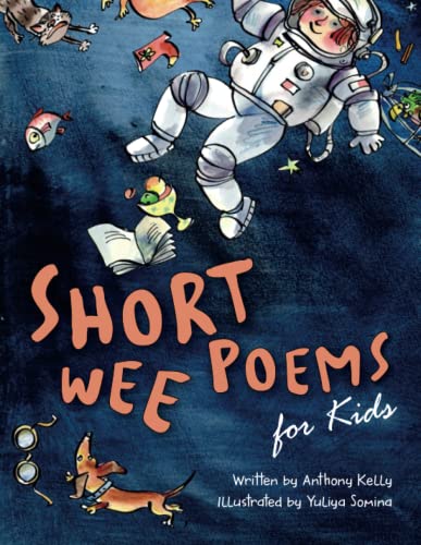 Book cover with colorful illustrations of children, animals, and space.