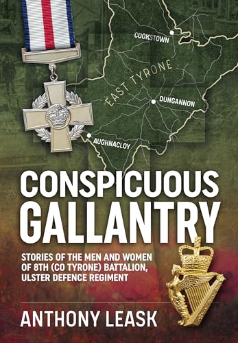 Book cover: "Conspicuous Gallantry" with a medal and map background.