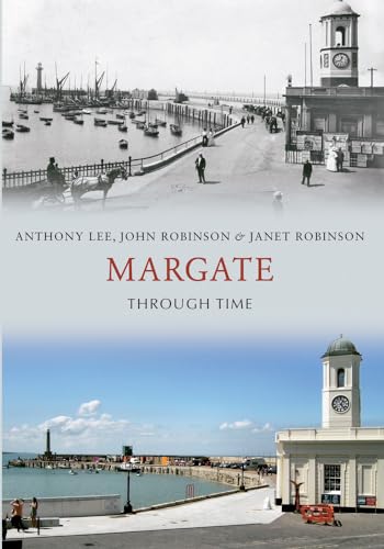 Book cover: "Margate Through Time" with historical and modern harbour scenes.