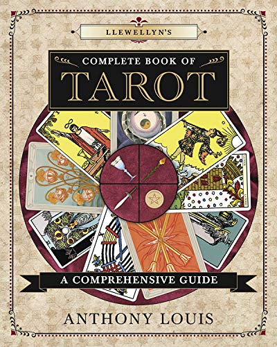 Book cover featuring a circular tarot card design with text.