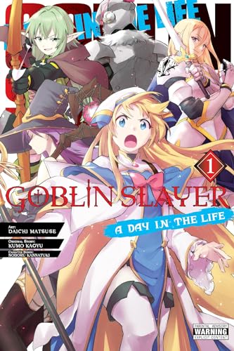 “Goblin Slayer” manga cover featuring fantasy characters with swords and magic.