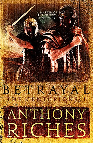 Book cover depicting two Roman centurions with swords, titled "Betrayal.