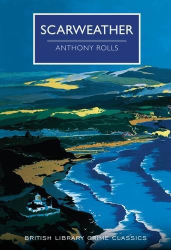 Book cover: "Scarweather" with coastal landscape illustration.