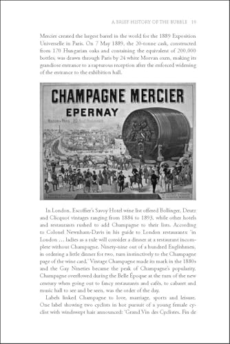 Book cover featuring a vintage illustration of a large champagne barrel.