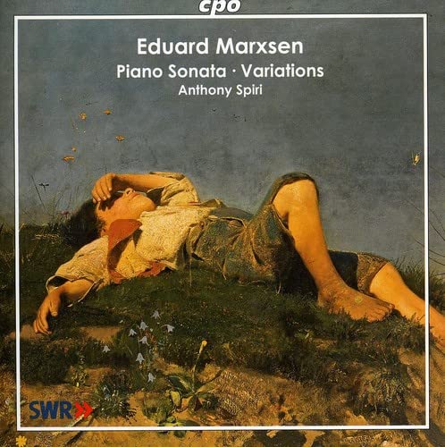 CD cover featuring a painting of a reclining man in a field.