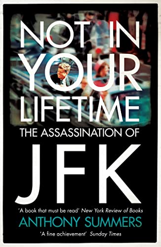 Book cover showing John F. Kennedy in a motorcade with bold white text overlay.