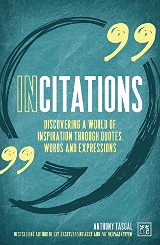 Book cover with quotation marks and title "InCitations" in white lettering.