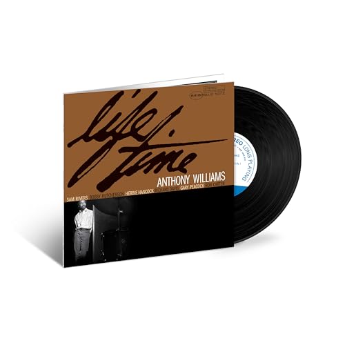 Anthony Williams "Life Time" vinyl record with brown cover and musician photo.