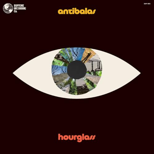 Antibalas “Hourglass” CD cover: an eye with a fragmented landscape pupil.