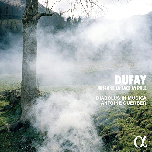 CD cover for Dufay’s “Missa Se La Face Ay Pale” with a misty landscape.