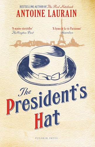 Book cover featuring a blue fedora hat illustration above the title The President's Hat.