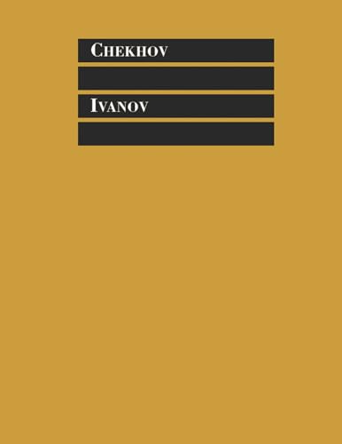Gold book cover with black horizontal bands displaying "Ivanov" and "Chekhov".