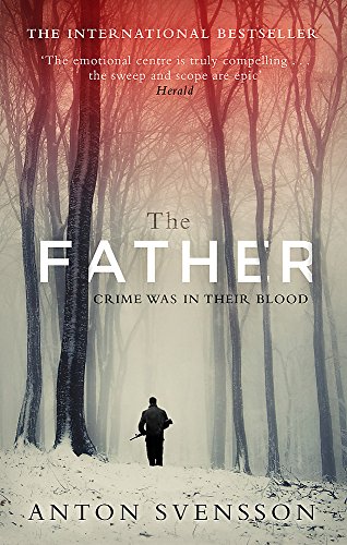 Book cover: “The Father” with a lone figure in a misty forest.