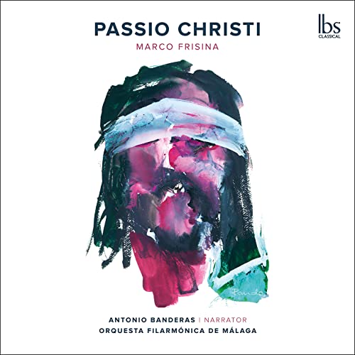 CD cover featuring an abstract watercolor painting of a face with text above and below.