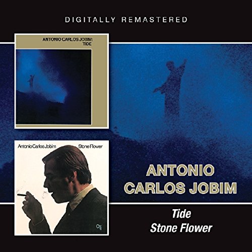 CD cover for Antonio Carlos Jobim’s “Tide/Stone Flower” with portraits.