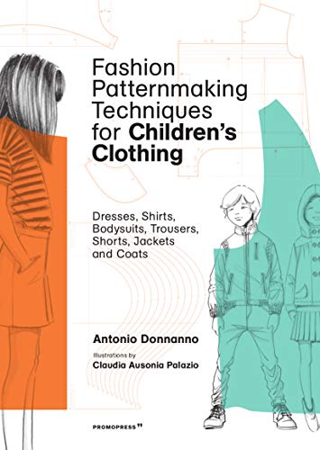 Book cover: fashion patternmaking for children’s clothing with illustrations.