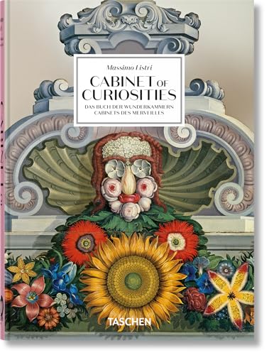 Book with eclectic illustrations and strange artifacts on cover, likely a collection of oddities.